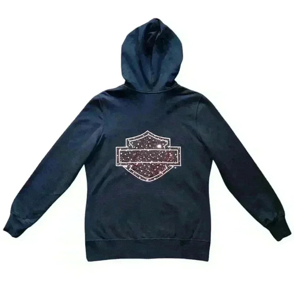 Harley Davidson Motorcycles Y2K Red Sequin Jacket - Picture 1 of 12